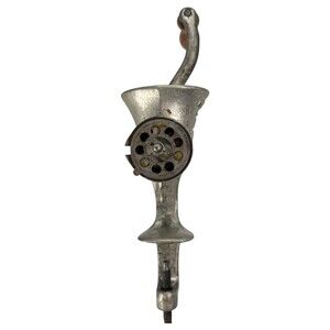 Meat Food Grinder Size 10 Cast Iron Mincer Manual Hand Crank Made In England VTG
